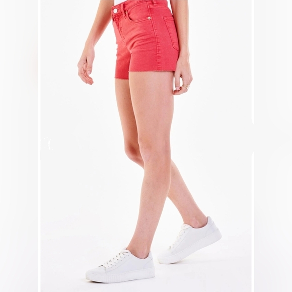 Dear John Women's American Classic Denim Shorts in Chalk Pink, Size 28 - Picture 3 of 12